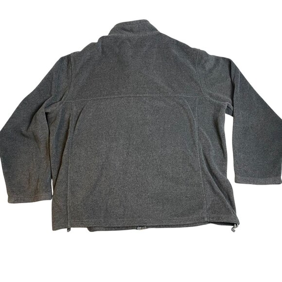 Bass Pro Shops Men's Fleece Jacket 2XL Full-Zip Gray Full Zip Stand Collar - Picture 2 of 10